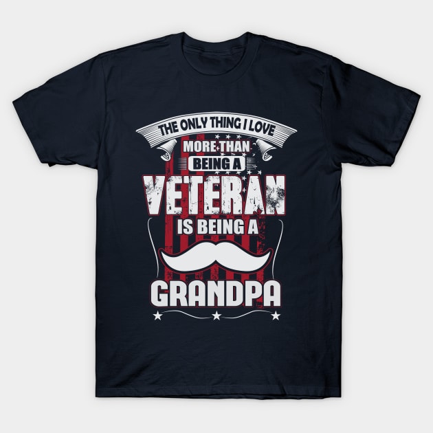 Veteran Grandpa T-Shirt by ryanjaycruz